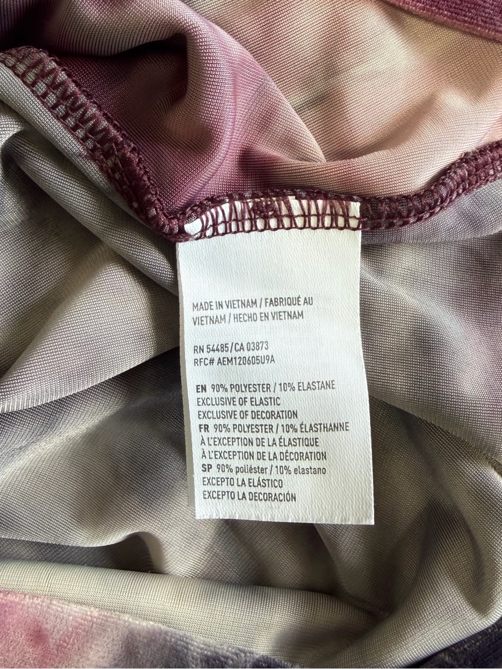 American Eagle Velvet Tie Dye Off-The-Shoulder Blouse - Size M - Picture 6 of 6